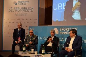 Il ministro dello Sport Andrea Abodi ha aperto la seconda edizione dello Sportcity Meeting a Pietrasanta