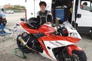 Thomas Benetti, 15 anni e già in pista con i migliori motociclisti d&#039;Italia
