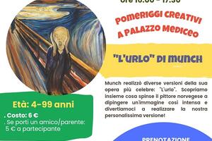 Nuovo pomeriggio creativo a palazzo Mediceo sull&#039;opera &#039;L&#039;urlo&#039; di Munch
