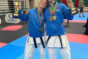 Alessandro Bindi e Francesca Re in evidenza in Portogallo ai campionati mondiali di karate shotokan