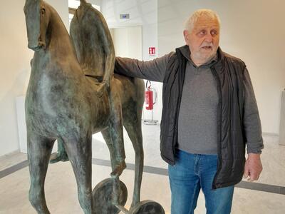 Lo scultore Paolo Staccioli in anteprima per Le Gazzette in occasione della mostra al Forte