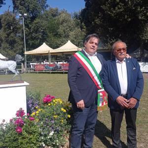 Il Sindaco Alberto Stefano Giovannetti e il Presidente Alfredo Benedetti 