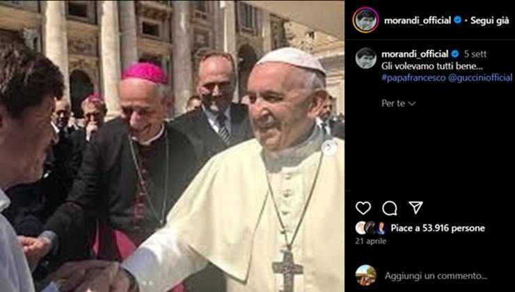 Gianni Morandi, il post commosso su Instagram - lagazzettadiviareggio.it - 20250529