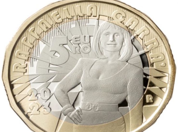 Moneta commemorativa dedicata a Raffaella Carrà - Fonte X - lagazzettadiviareggio.it