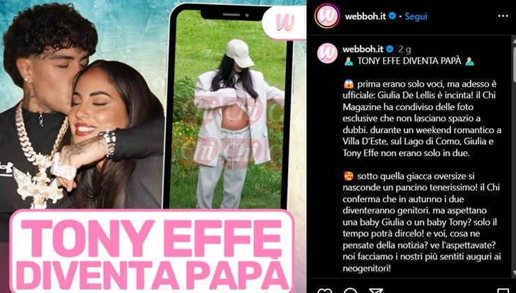 Tony Effe e Giulia De Lellis, la notizia della gravidanza - lagazzettadiviareggio.it - 202505020
