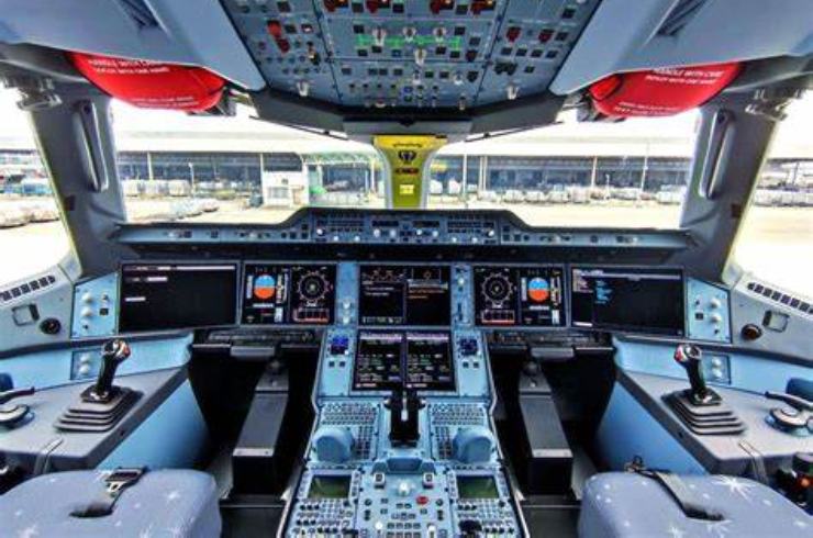L'interno di una cabina di un aereo