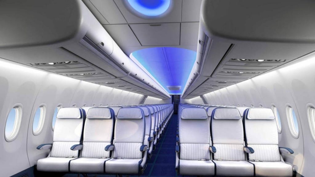 Interno di un aereo