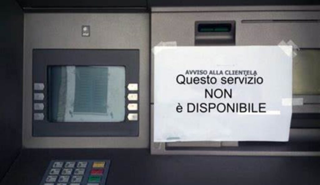 Addio per sempre ai bancomat