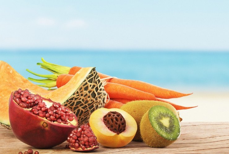 Cibo per l'abbronzatura