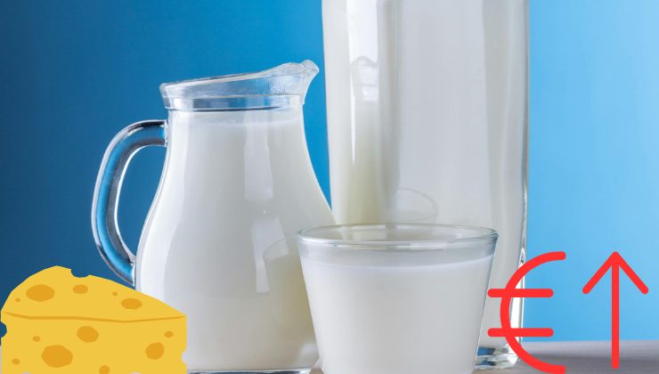 Latte e formaggio cari