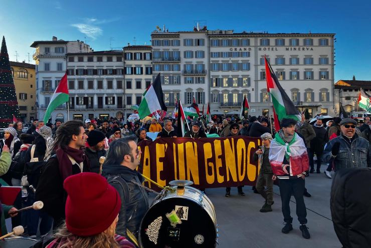 Manifestazione pro Palestina a Firenze