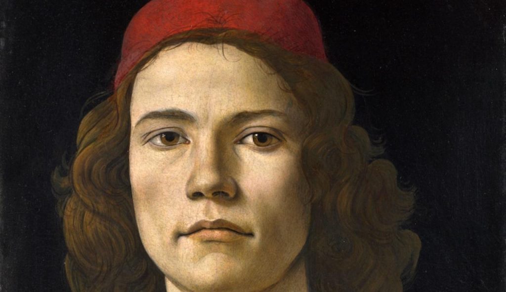 Sandro Botticelli in un autoritratto