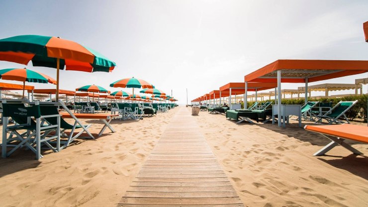 Le spiagge in Versilia a ottobre
